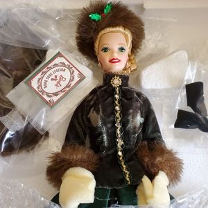 Holiday Caroler Porcelain Barbie